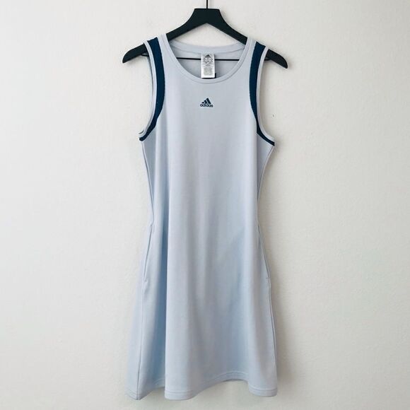 New! Adidas Zoe Saldana Active Athletic Sporty Tank Mini Dress - Picture 3 of 12
